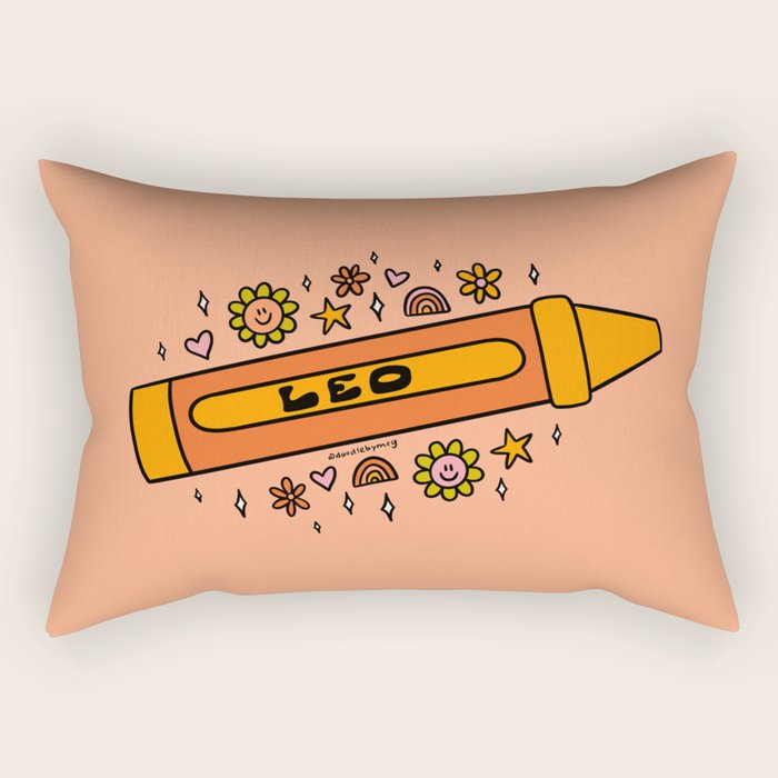 Leo Crayon Rectangular Pillow Gallery Image 2