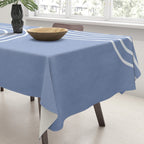 Periwinkle Blue Minimalist Tablecloth Gallery Image 3