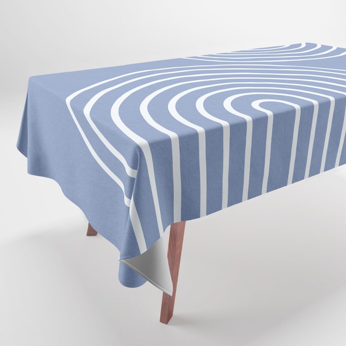 Periwinkle Blue Minimalist Tablecloth Gallery Image 1