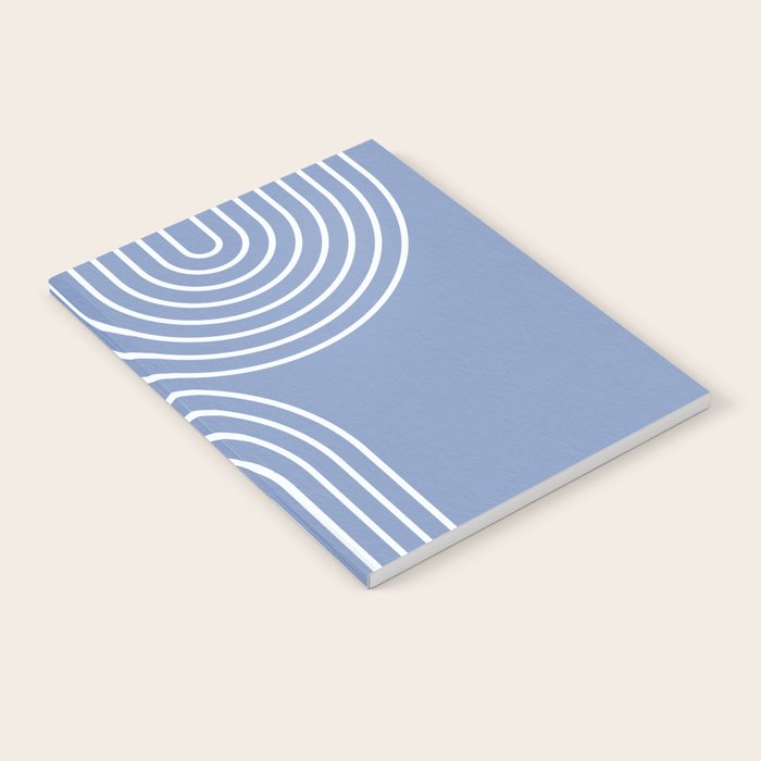 Periwinkle Blue Minimalist Notebook Gallery Image 1