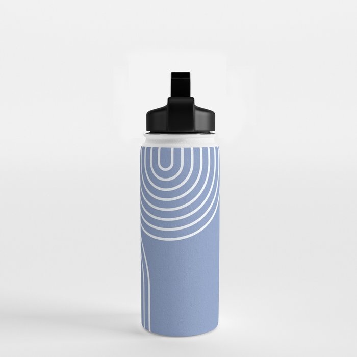 Periwinkle Blue Minimalist Water Bottle Gallery Image 2