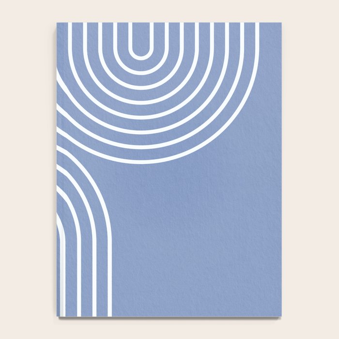 Periwinkle Blue Minimalist Notebook Gallery Image 4