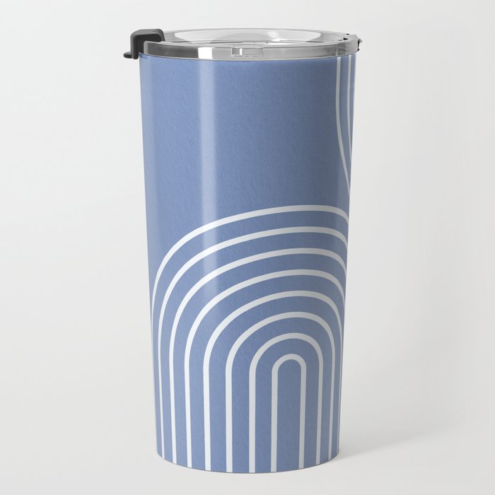Periwinkle Blue Minimalist Travel Mug Gallery Image 3
