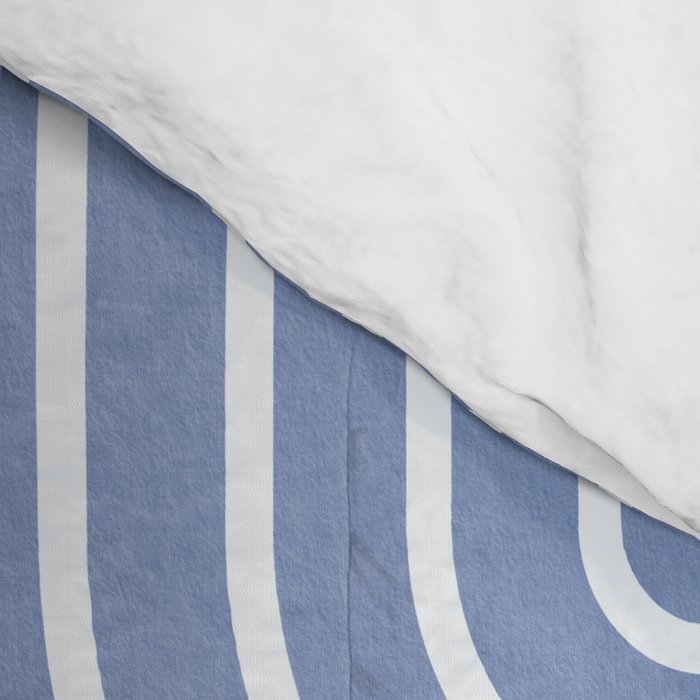Periwinkle Blue Minimalist Comforter Gallery Image 4