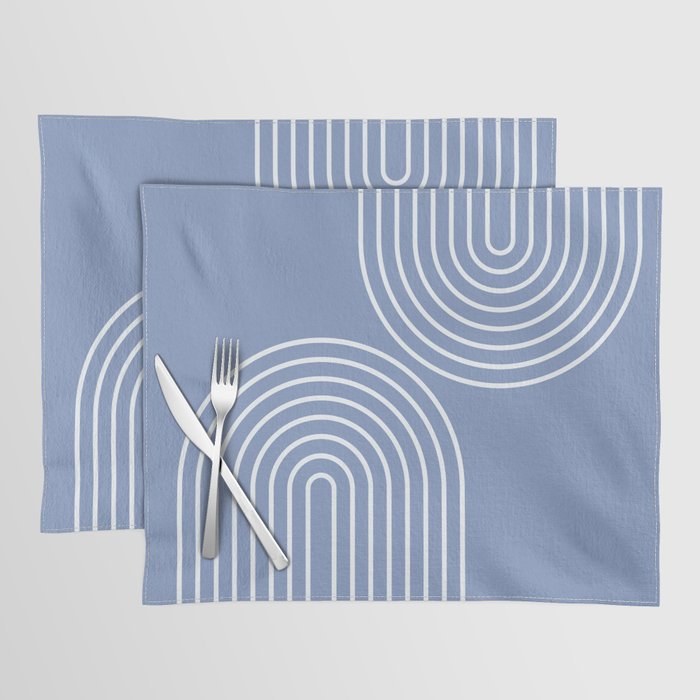 Periwinkle Blue Minimalist Placemat Gallery Image 1