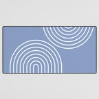 Periwinkle Blue Minimalist Desk Mat Gallery Image 3