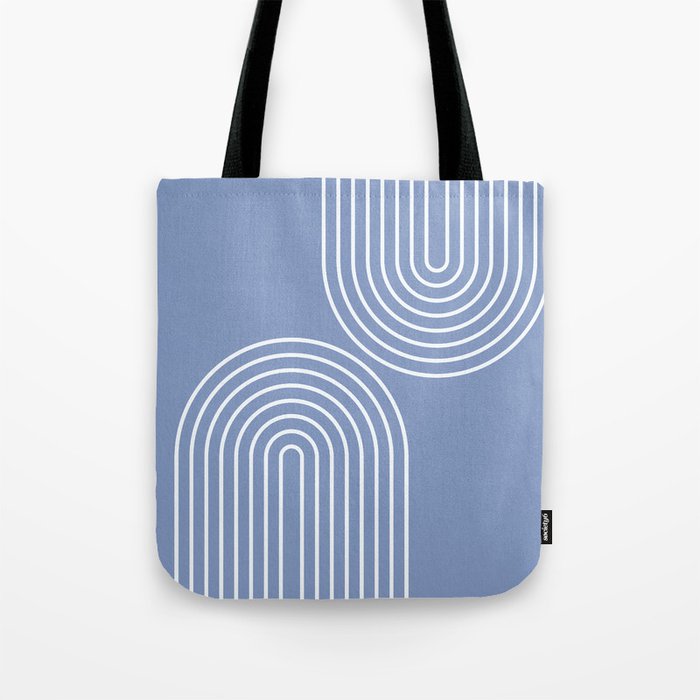 Periwinkle Blue Minimalist Tote Bag Gallery Image 1