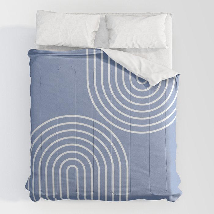 Periwinkle Blue Minimalist Comforter Gallery Image 2
