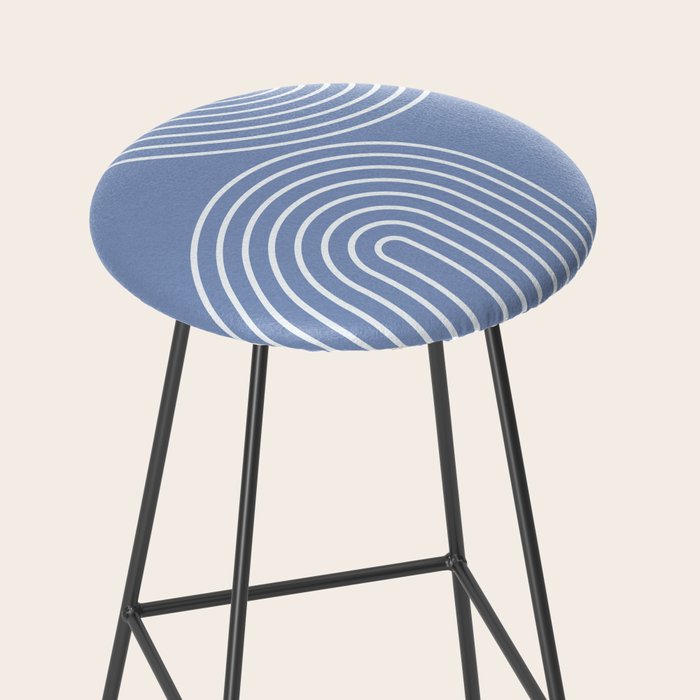 Periwinkle Blue Minimalist Stool Gallery Image 2