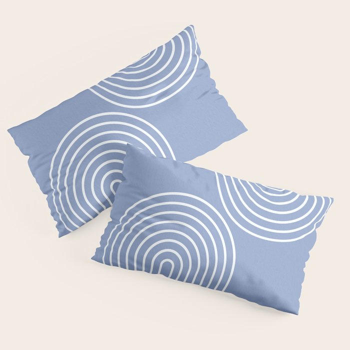 Periwinkle Blue Minimalist Pillow Sham Gallery Image 2