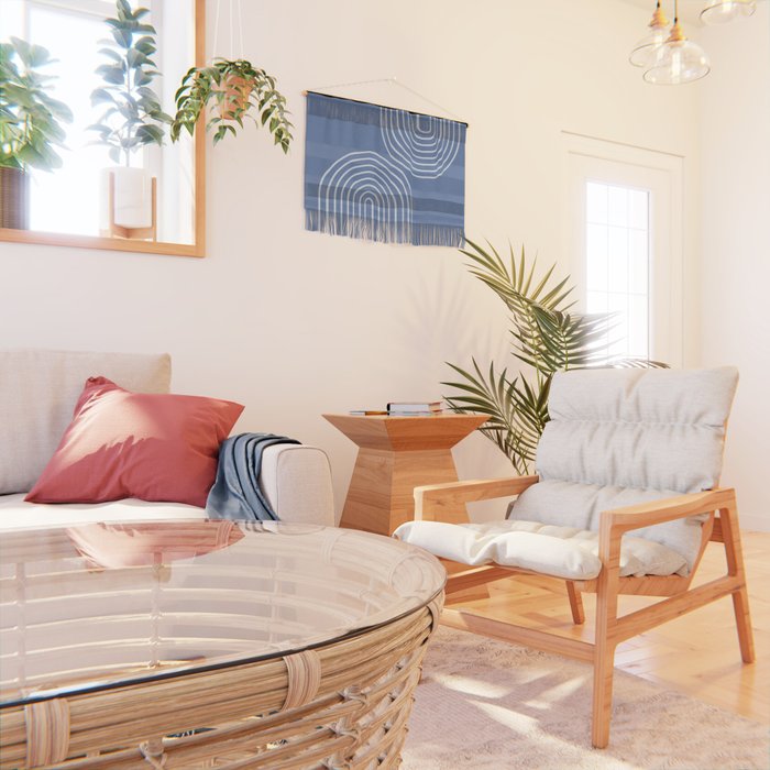 Periwinkle Blue Minimalist Wall Hanging Gallery Image 2