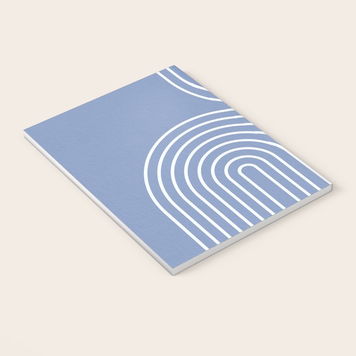 Periwinkle Blue Minimalist Notebook Gallery Image 3