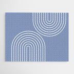 Periwinkle Blue Minimalist Jigsaw Puzzle Gallery Image 2