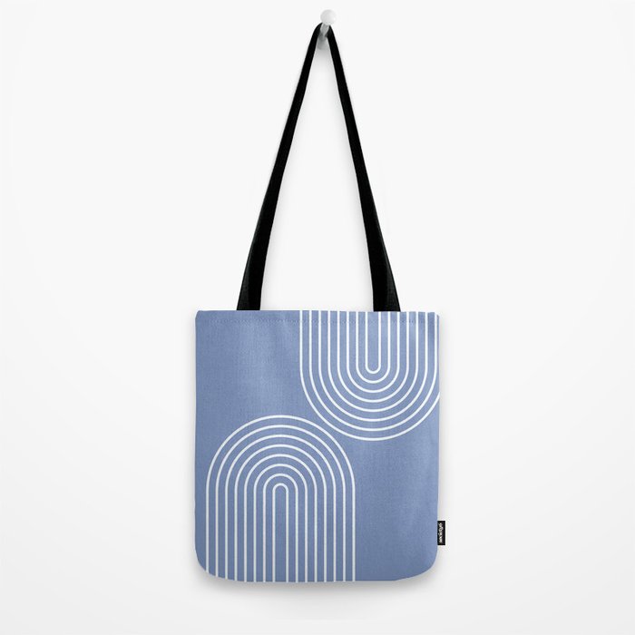 Periwinkle Blue Minimalist Tote Bag Gallery Image 2