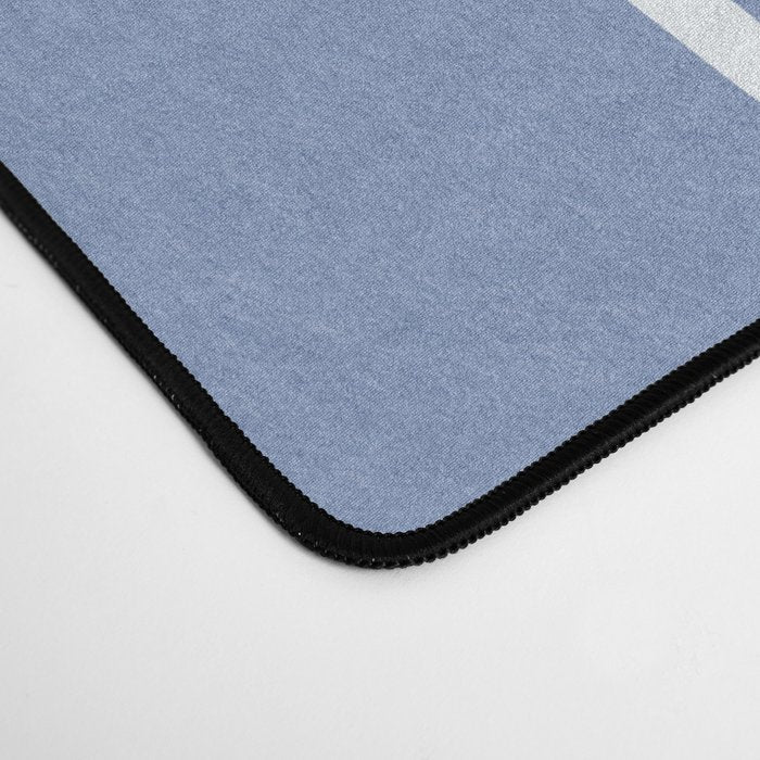 Periwinkle Blue Minimalist Desk Mat Gallery Image 4