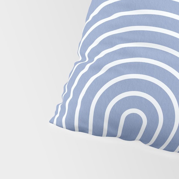 Periwinkle Blue Minimalist Pillow Sham Gallery Image 4