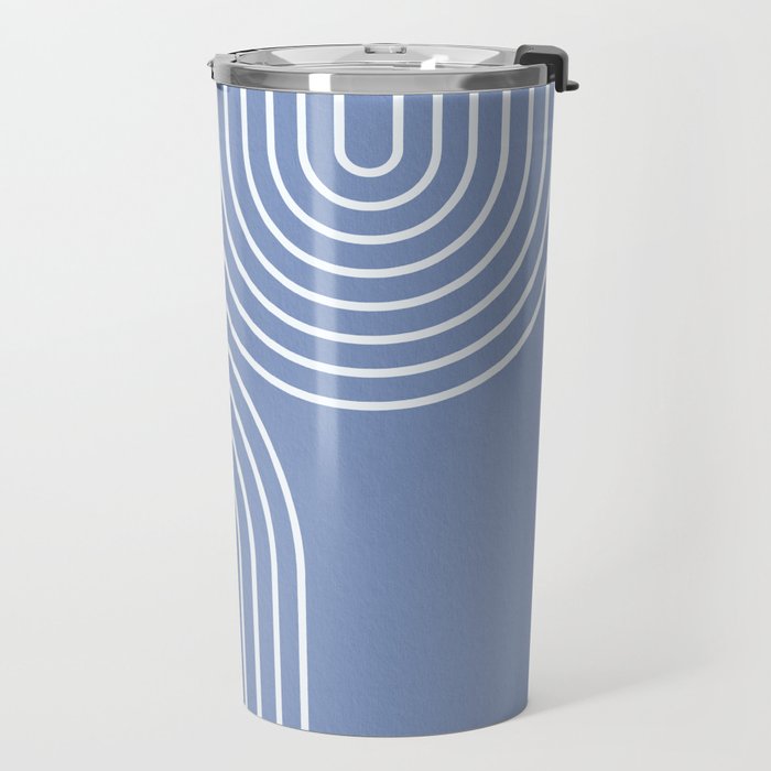 Periwinkle Blue Minimalist Travel Mug Gallery Image 2