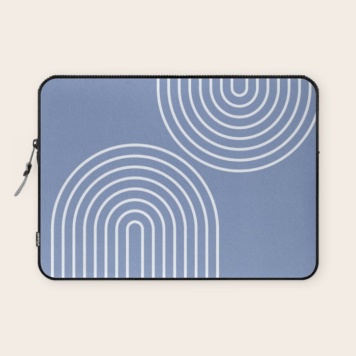 Periwinkle Blue Minimalist Laptop Sleeve Gallery Image 1