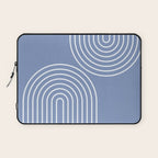 Periwinkle Blue Minimalist Laptop Sleeve Gallery Image 1