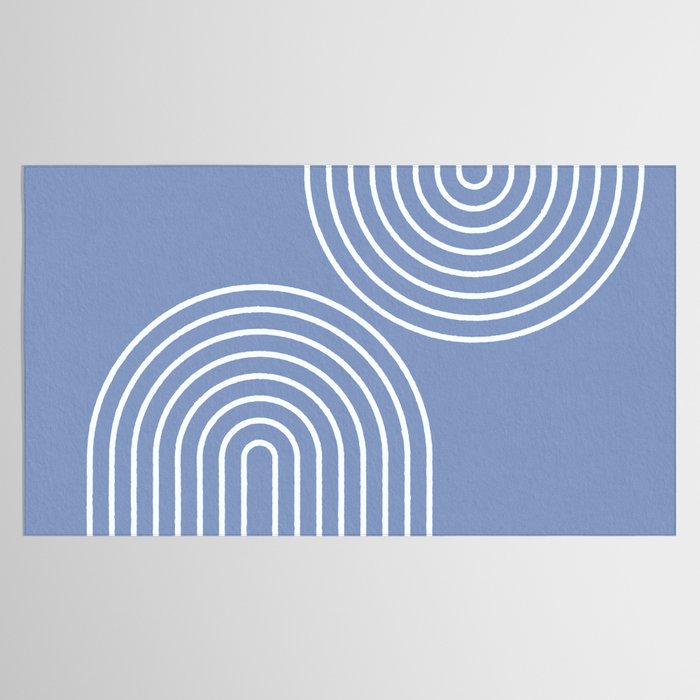 Periwinkle Blue Minimalist Tablecloth Gallery Image 2