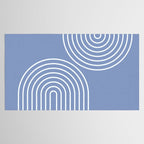 Periwinkle Blue Minimalist Tablecloth Gallery Image 2