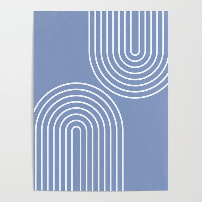 Periwinkle Blue Minimalist Poster Gallery Image 1