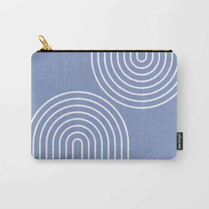 Periwinkle Blue Minimalist Carry All Pouch Gallery Image 1