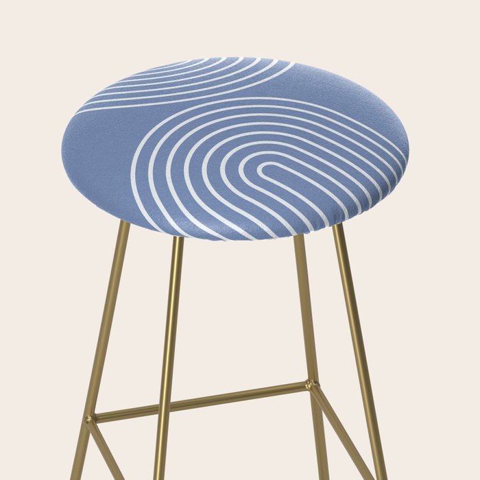 Periwinkle Blue Minimalist Stool Gallery Image 2