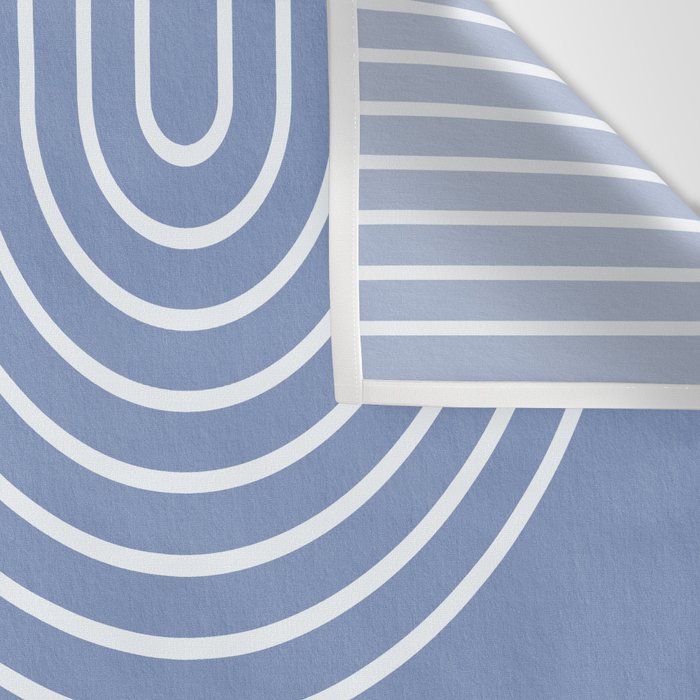 Periwinkle Blue Minimalist Wall Tapestry Gallery Image 3