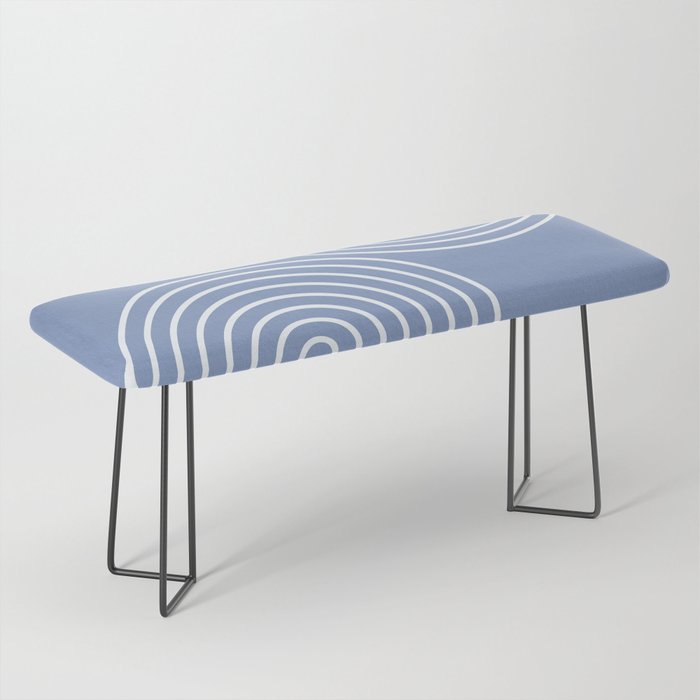 Periwinkle Blue Minimalist Bench Gallery Image 1