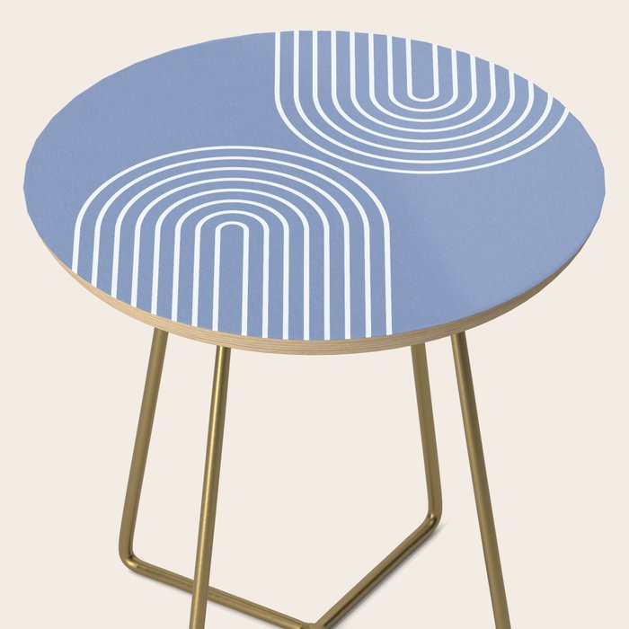 Periwinkle Blue Minimalist Side Table Gallery Image 2