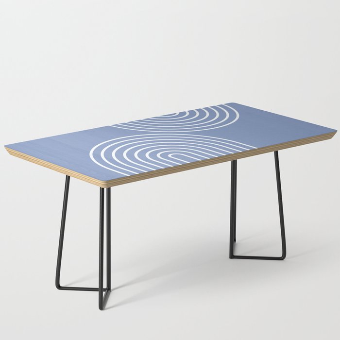 Periwinkle Blue Minimalist Coffee Table Gallery Image 1