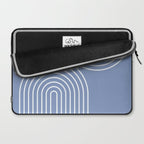 Periwinkle Blue Minimalist Laptop Sleeve Gallery Image 2