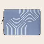 Periwinkle Blue Minimalist Laptop Sleeve Gallery Image 2