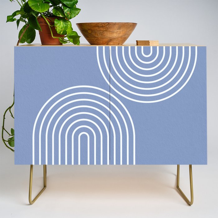 Periwinkle Blue Minimalist Credenza Gallery Image 1