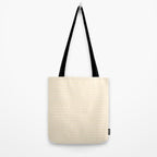 Moccasin Yellow White Horizontal Stripe Pattern for Cozy Interior Accents Tote Bag Gallery Image 2