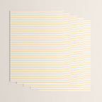 Moccasin Yellow White Horizontal Stripe Pattern for Cozy Interior Accents Wrapping Paper Gallery Image 3