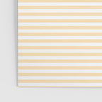 Moccasin Yellow White Horizontal Stripe Pattern for Cozy Interior Accents Poster Gallery Image 3