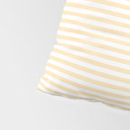 Moccasin Yellow White Horizontal Stripe Pattern for Cozy Interior Accents Pillow Sham Gallery Image 4