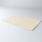 Moccasin Yellow White Horizontal Stripe Pattern for Cozy Interior Accents Rug Gallery Image 3
