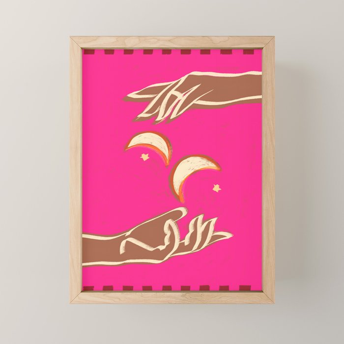 A Couple Of Moons Mini Art Print Gallery Image 1