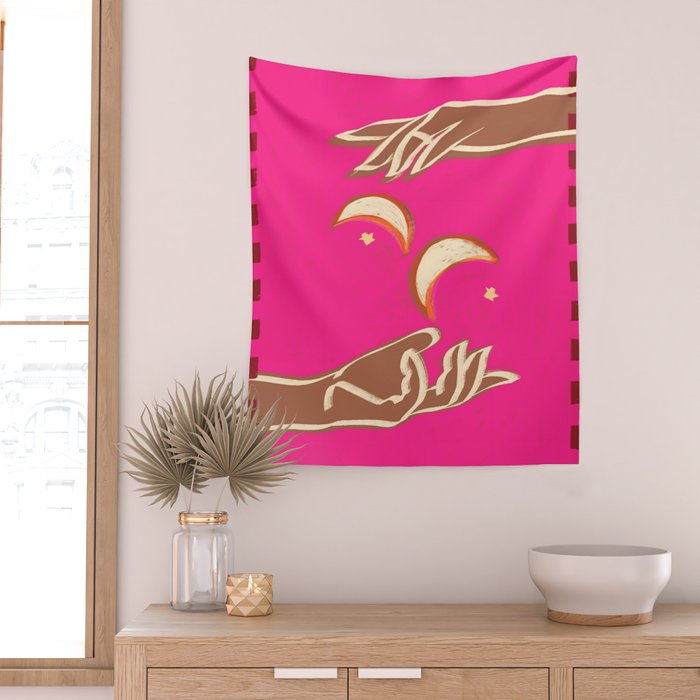 A Couple Of Moons Wall Tapestry Gallery Image 2
