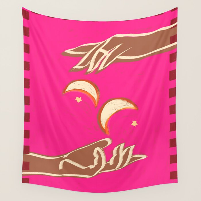 A Couple Of Moons Wall Tapestry Gallery Image 1