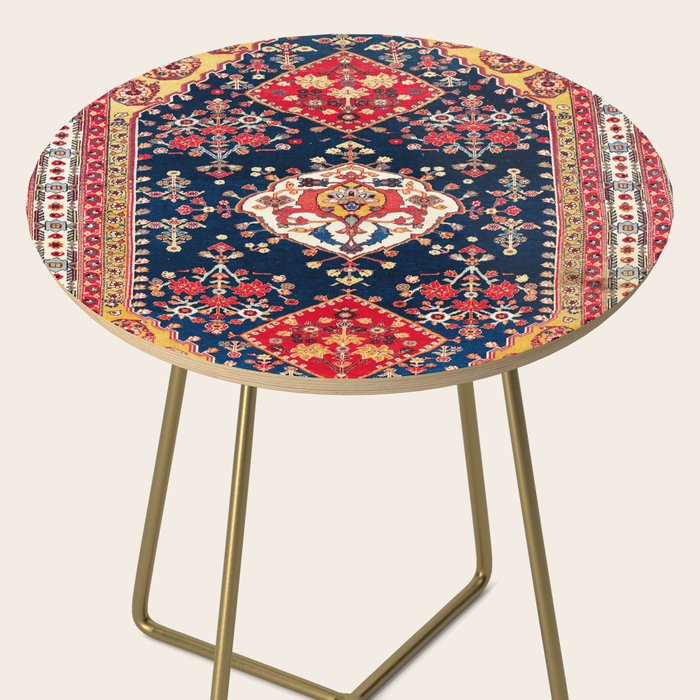 Qashqaâi Kashkuli Fars Southwest Persian Rug Print Side Table Gallery Image 2