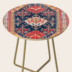Qashqaâi Kashkuli Fars Southwest Persian Rug Print Side Table Gallery Image 2
