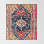 Qashqaâi Kashkuli Fars Southwest Persian Rug Print Throw Blanket Gallery Image 2