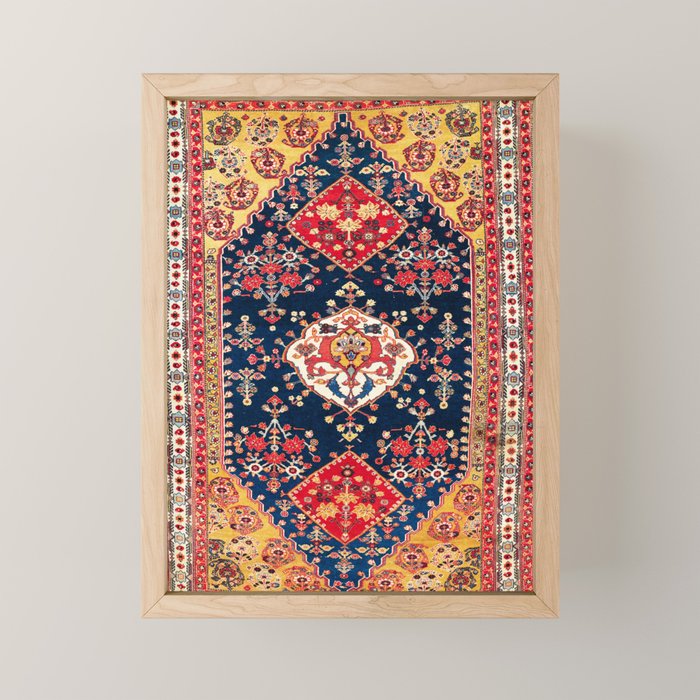 Qashqaâi Kashkuli Fars Southwest Persian Rug Print Mini Art Print Gallery Image 1