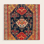 Qashqaâi Kashkuli Fars Southwest Persian Rug Print Wood Wall Art Gallery Image 1