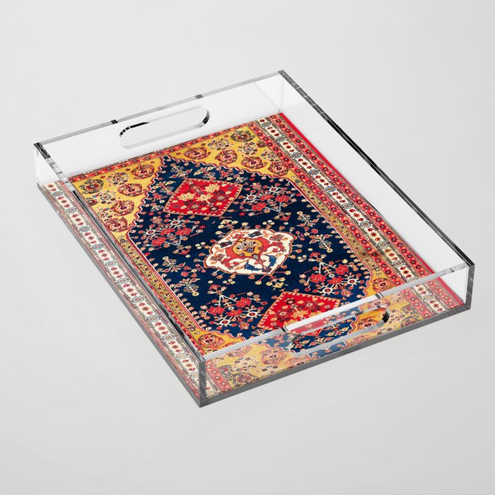 Qashqaâi Kashkuli Fars Southwest Persian Rug Print Acrylic Tray Gallery Image 1
