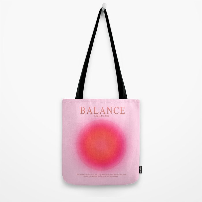 Gradient Angel Numbers: Angel Number 888 - Balance (Pink Palette) Tote Bag Gallery Image 2